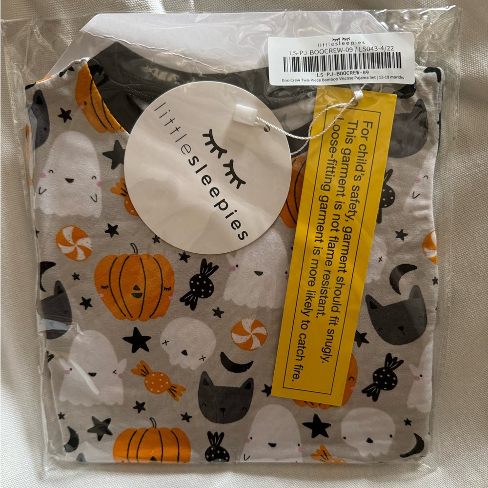 Little Sleepies NWT Boo Crew 2 piece size 12-18m